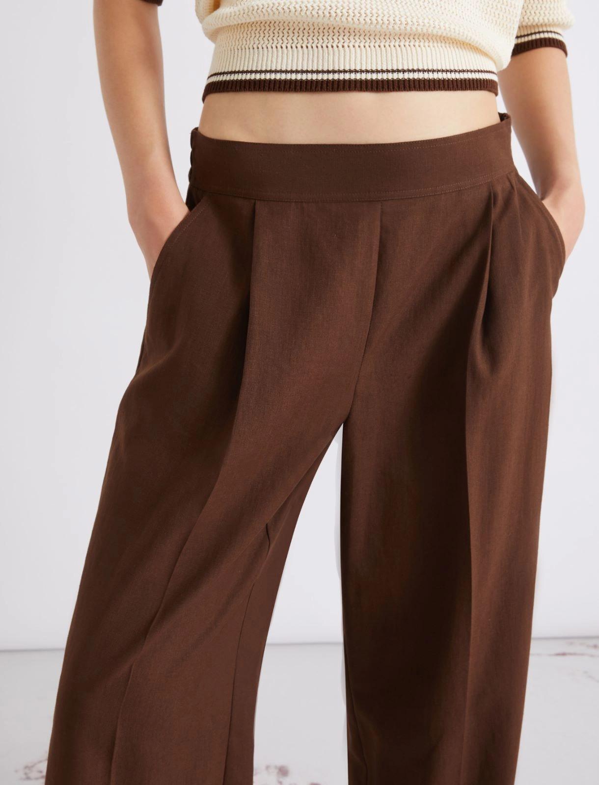 pantalone in misto lino MLSTARGA 002 MARella SPORT 