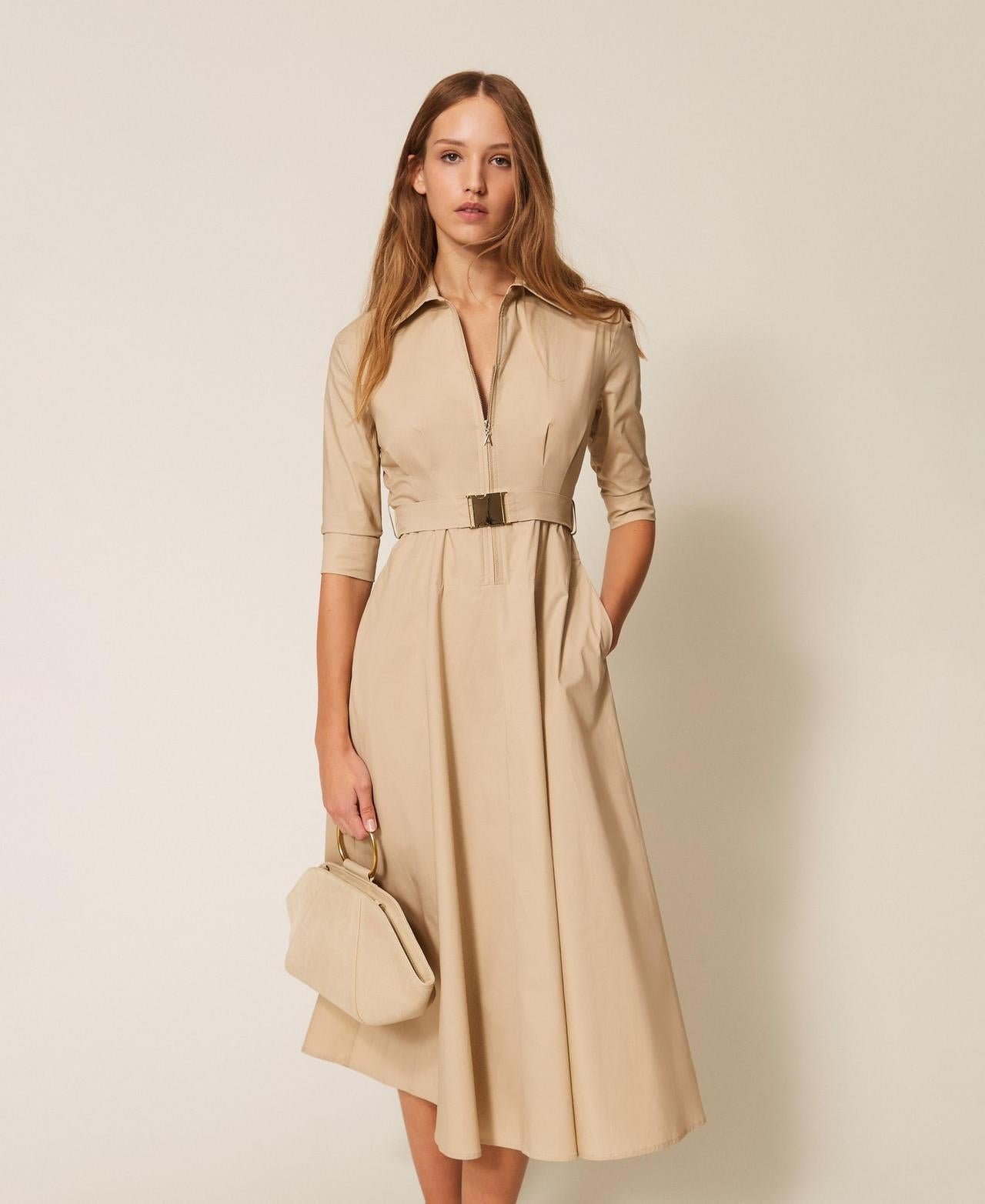 abito lungo con cintura 261AP2284 13191 TWINSET ACTITUDE 