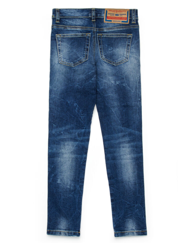 jeans in denim con toppa J00808 KXBRA K01 DIESEL 