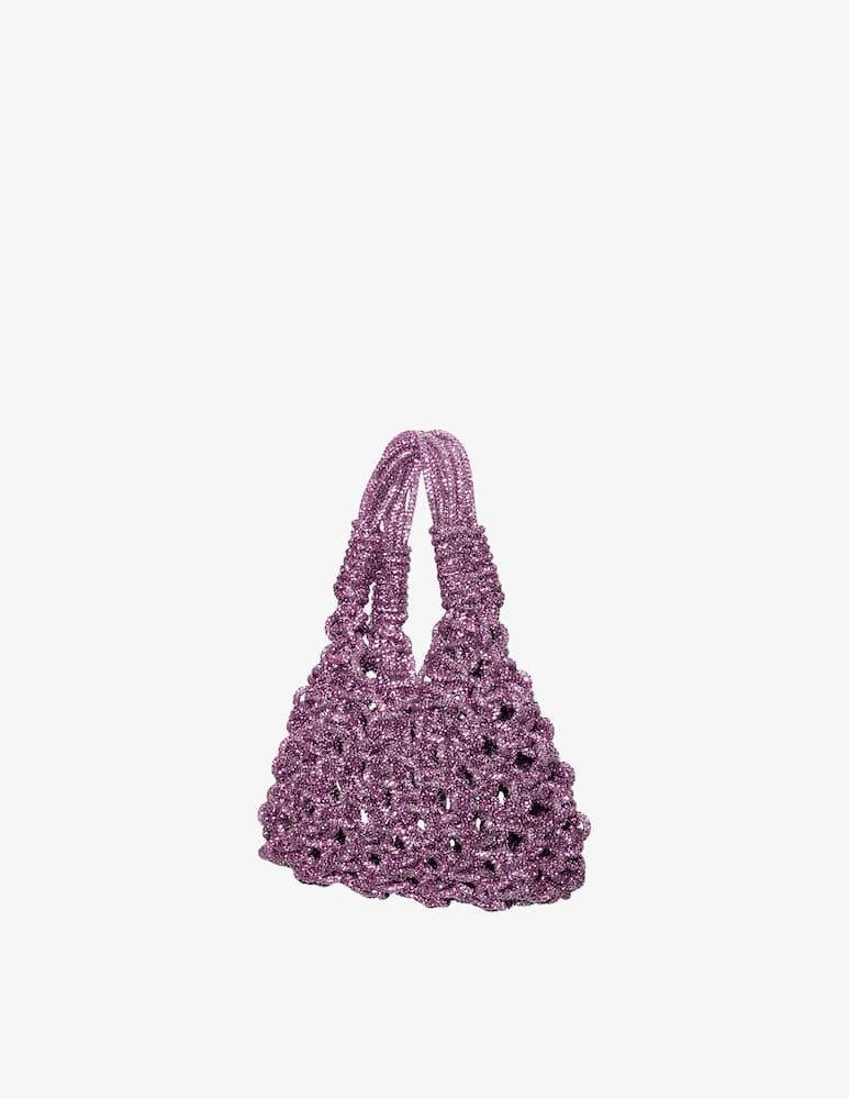 Borsa cristalli vannifique mini VANNIFIQUE MINI LIGHT ROSE HIBOURAMA 