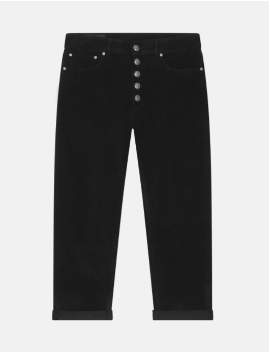 pantalone koons in velluto DP268B VS0030 999 DONDUP 