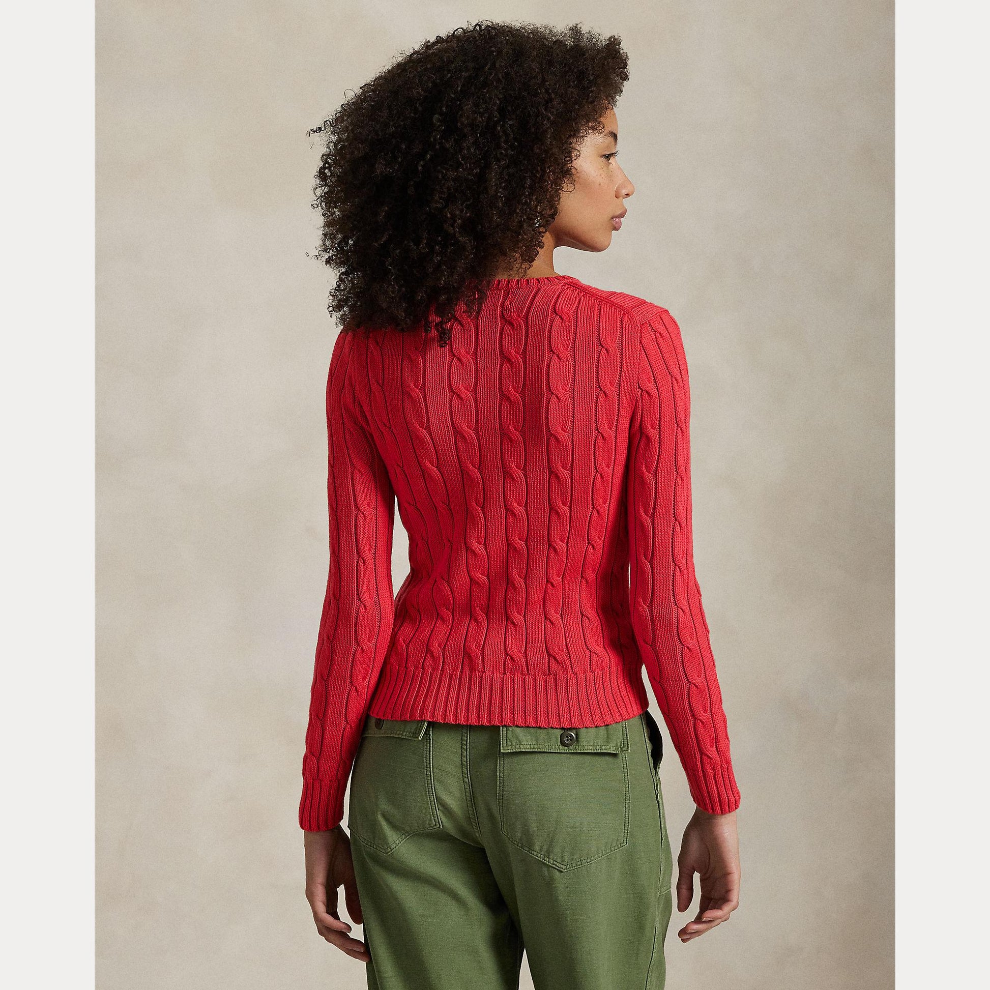 maglioncino a trecce con cavallino 211-891640 029 RALPH LAUREN POLO 