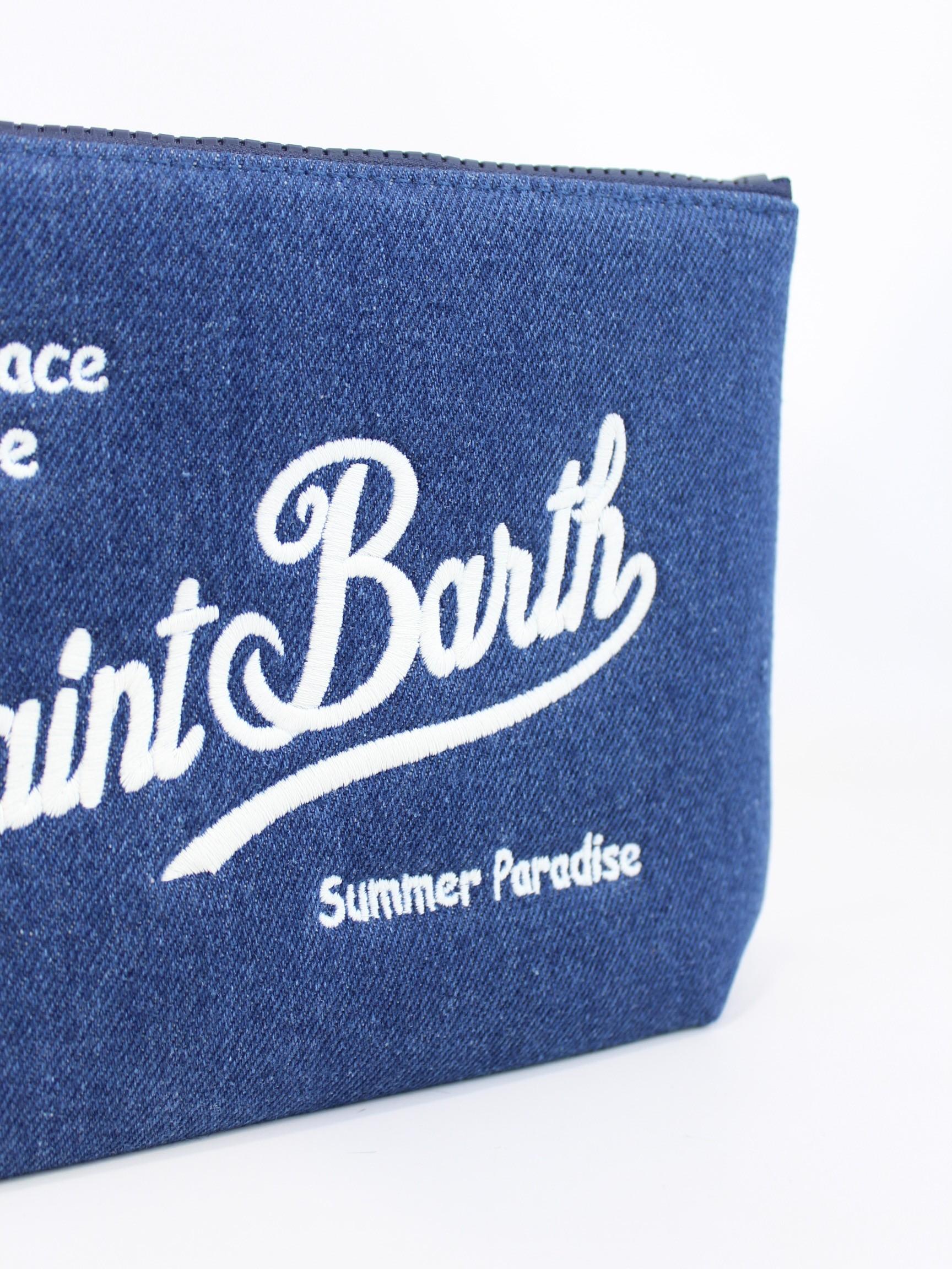 pochette aline denim ALINE DENIM EMB 00436 MC2 SAINT BARTH 