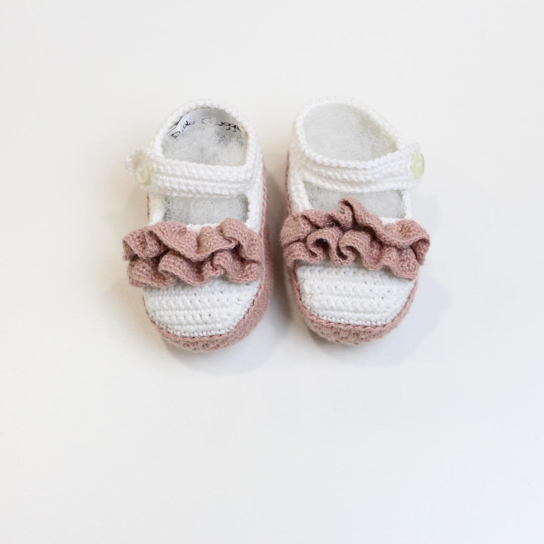 SCARPINE NASCITA in cotone CON DETTAGLIO MARGOT SCARPINE UNI PICCOLA GIUGGIOLA 