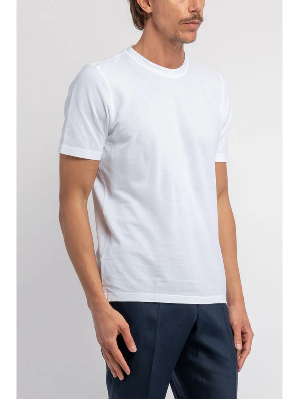 T-shirt in filo di scozia 60136 78015 001 GRAN SASSO 