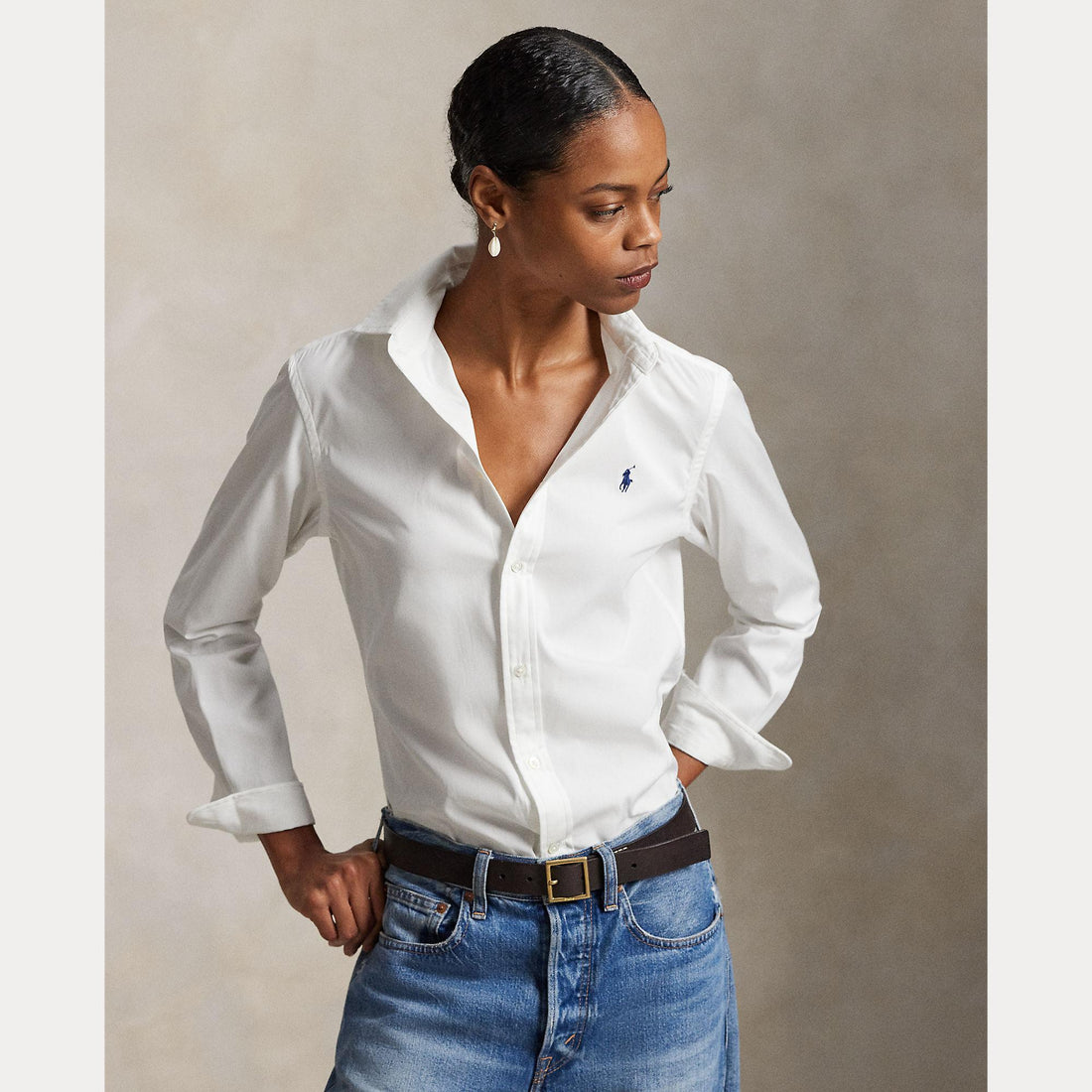 camicia cotone slim fit 211-891376 001 RALPH LAUREN POLO 