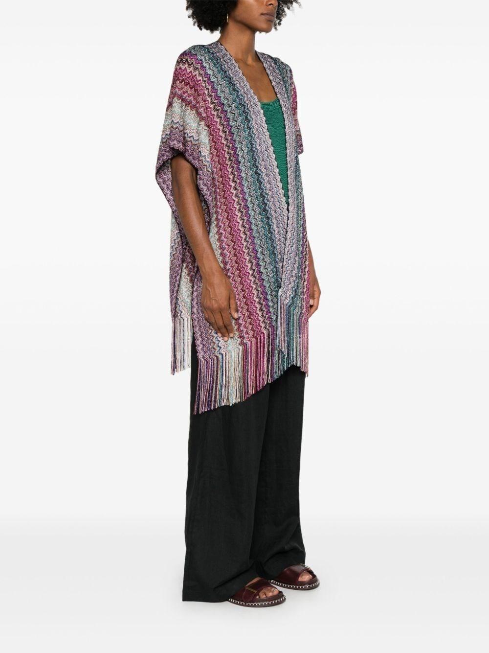 poncho in maglia zig zag 5PB6VMD9718 0001 MISSONI 