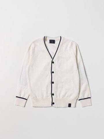 cardigan con toppe FT9P70 W0023 101BL FAY 