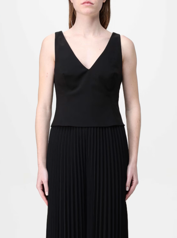 TOP CON FIORE REMOVIBILE H.M2932.4203 NERO HANITA 