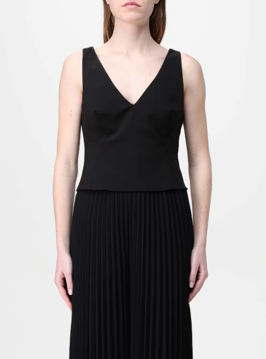 TOP CON FIORE REMOVIBILE H.M2932.4203 NERO HANITA 
