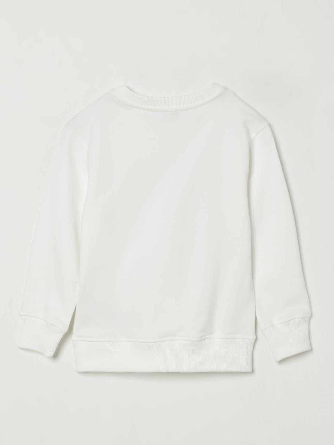 maglia scacchi e stampa HUF099LCA15 10063 MOSCHINO KIDS 