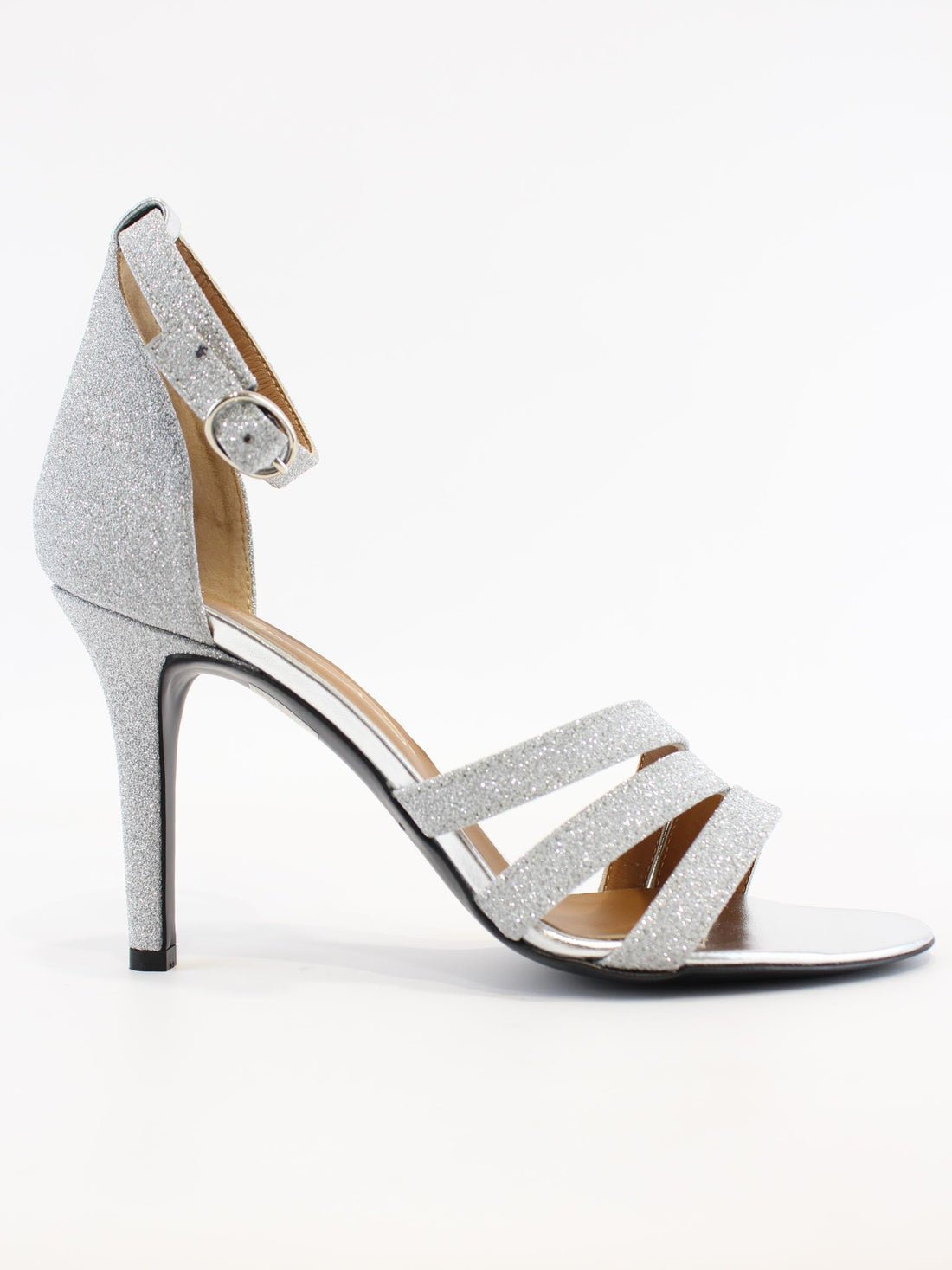 Sandalo glitterato via roma 15 4108 ARGENTO VIA ROMA 15 