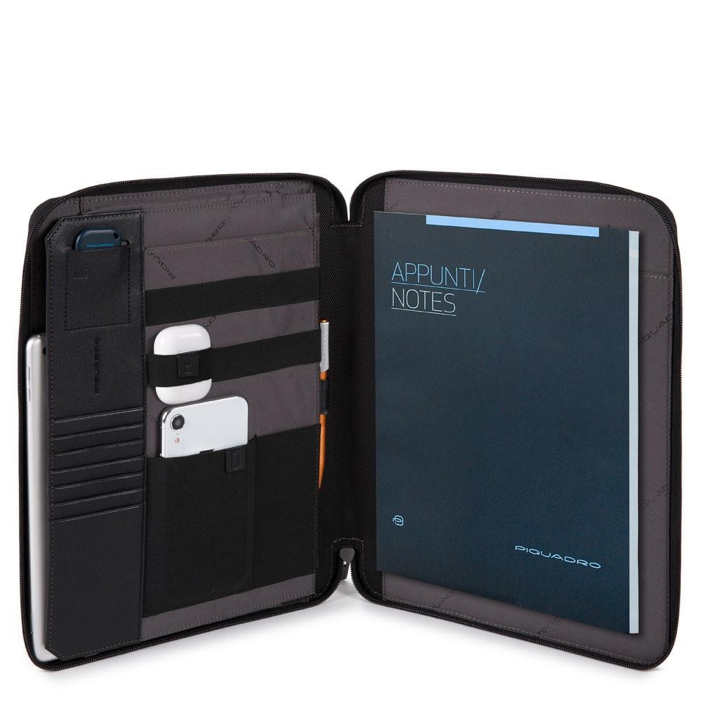 Portablocco in tessuto riciclato PB5483BR2 N PIQUADRO 