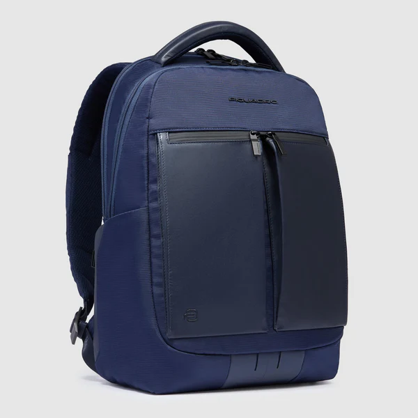 Zaino uomo porta pc 14 in tessuto riciclato CA6621S136 BLU PIQUADRO 