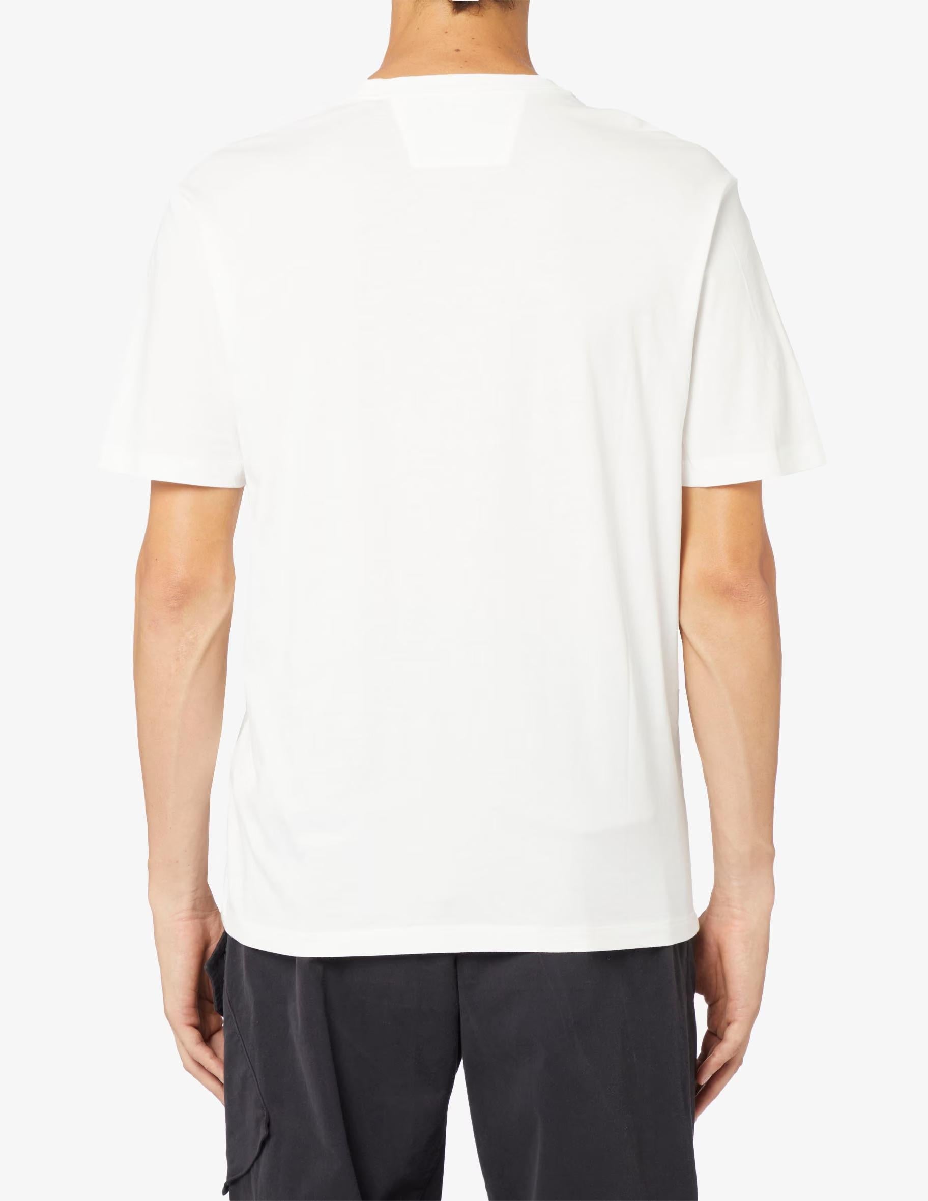 t-shirt con ricamo logo 17CMTS031A 005100W 103 CP COMPANY 