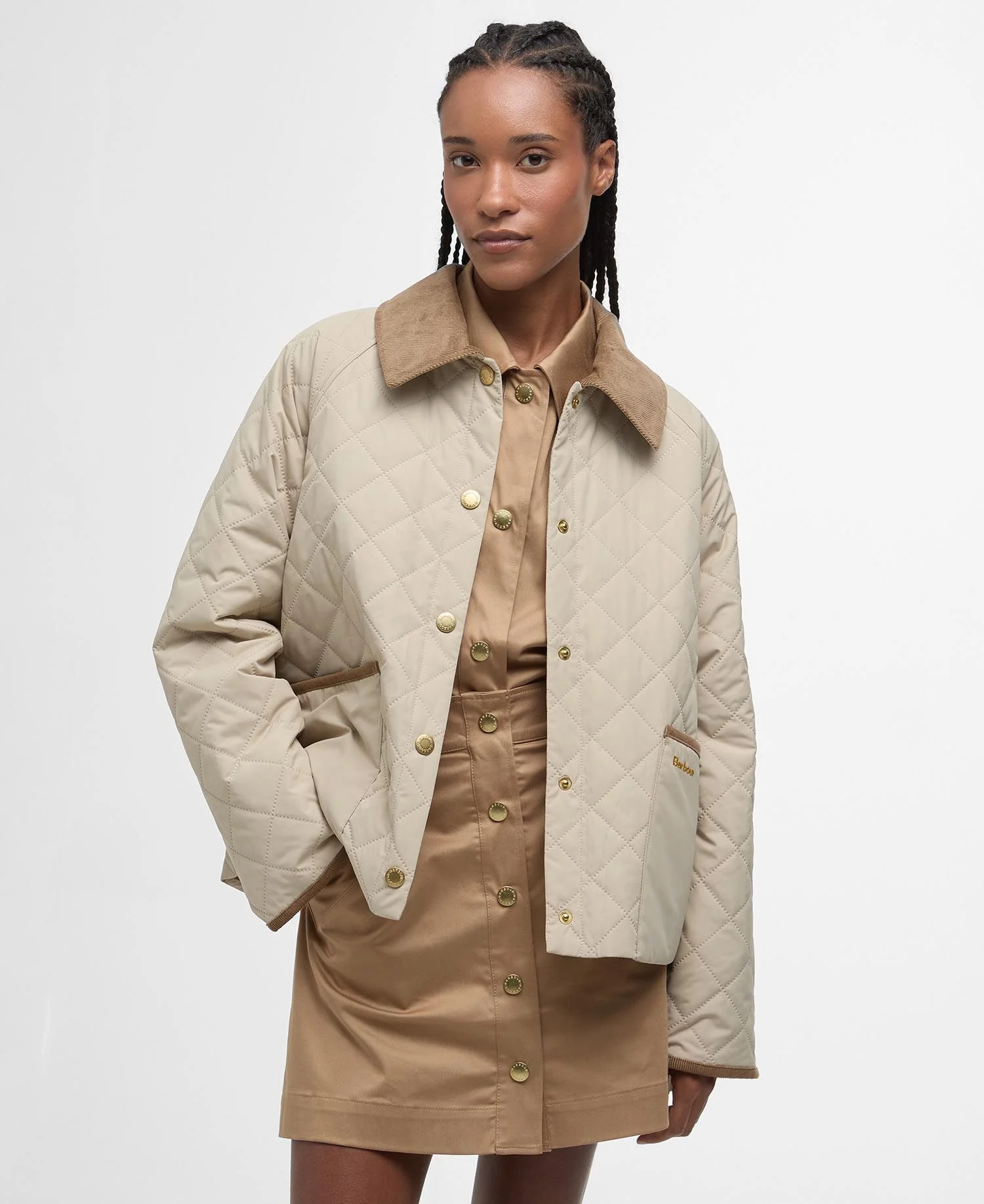 Giacca trapuntata anise LQU1813 LQU SN11 BARBOUR 