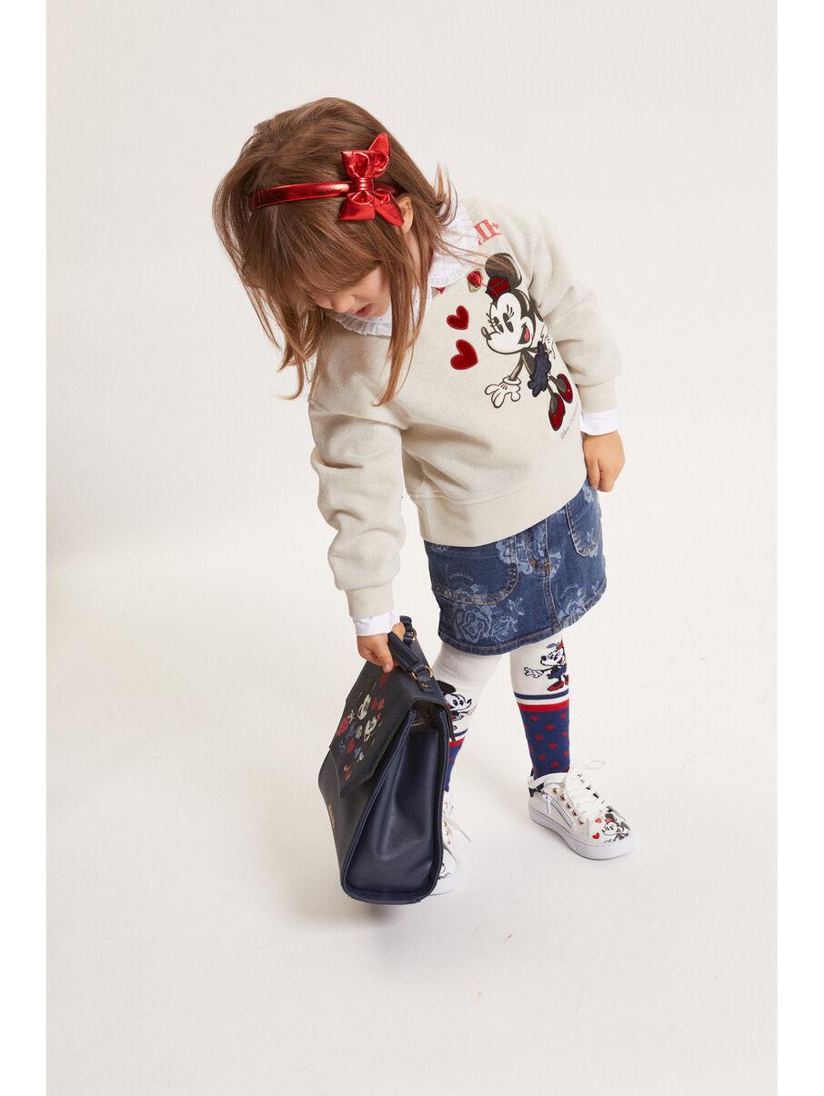 felpa minnie con fiocco 19F603 6028 0029 MONNALISA 