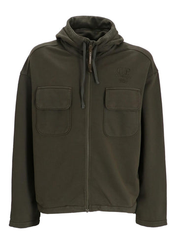 felpa con cappuccio e logo 17CMSS021A 006372G 674 CP COMPANY 