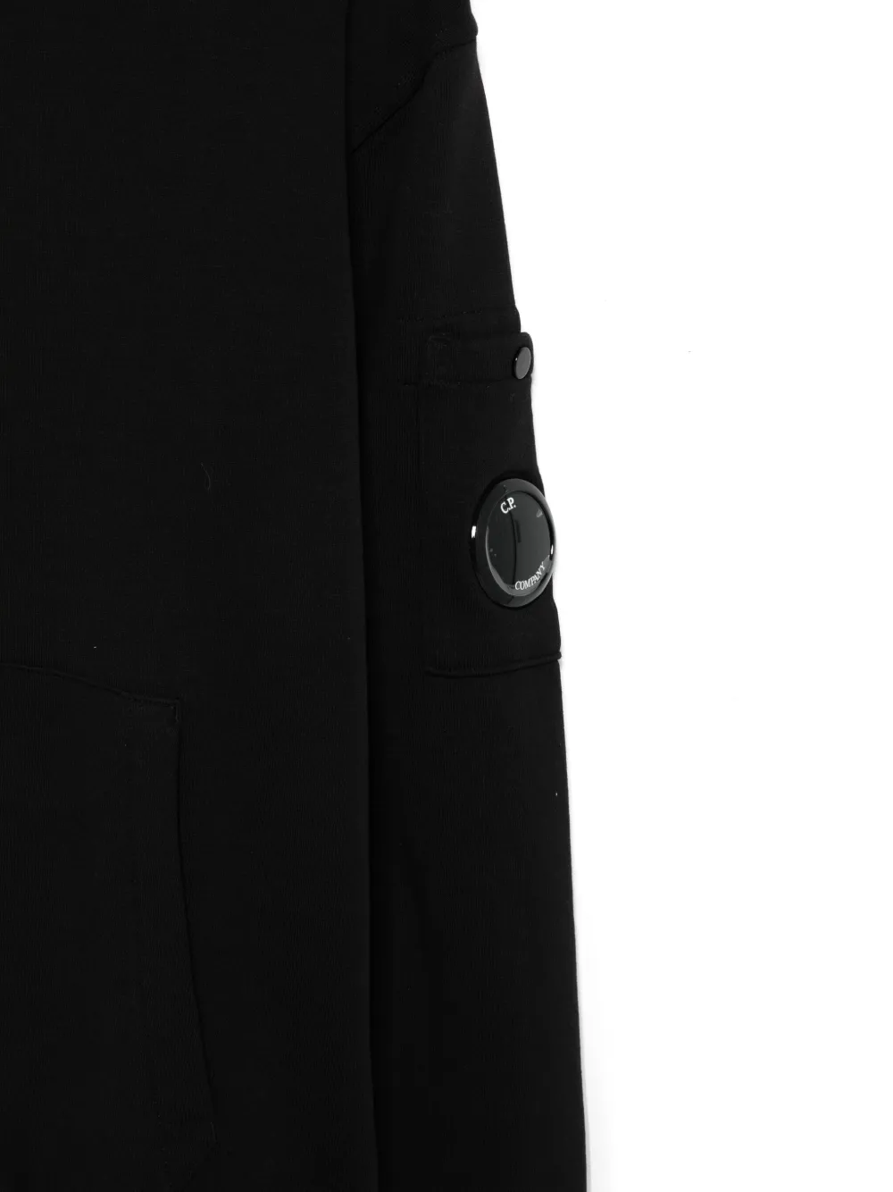 felpa con cappuccio e applicaizone CUF00YLCA69 60100 CP COMPANY KIDS 