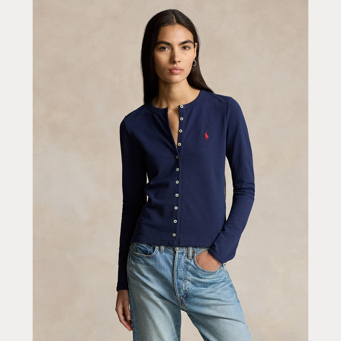 cardigan in cotone con bottoncini 211-941175 003 RALPH LAUREN POLO 