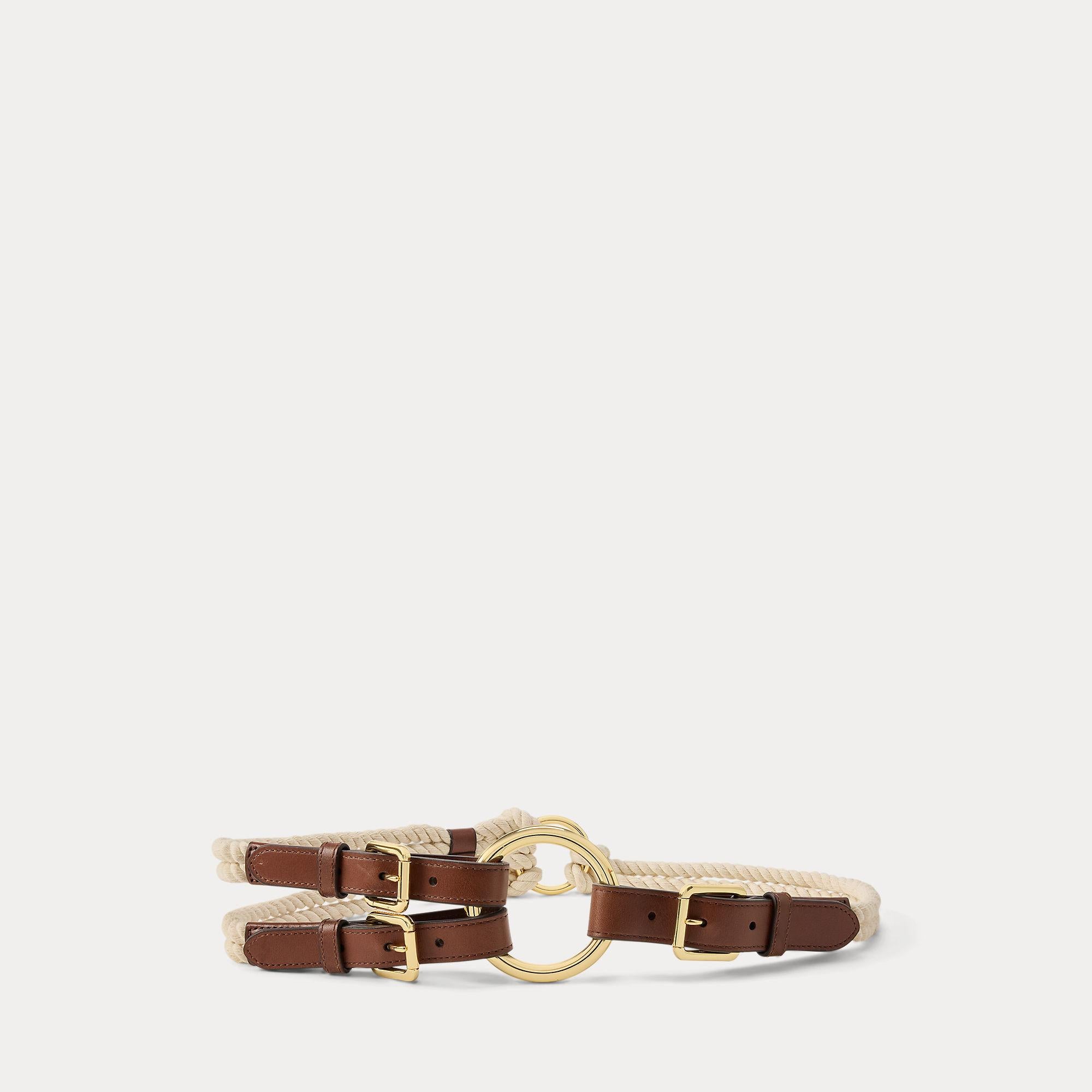 cintura in pelle e corda 412-P06084 001 LAUREN RALPH LAUREN 