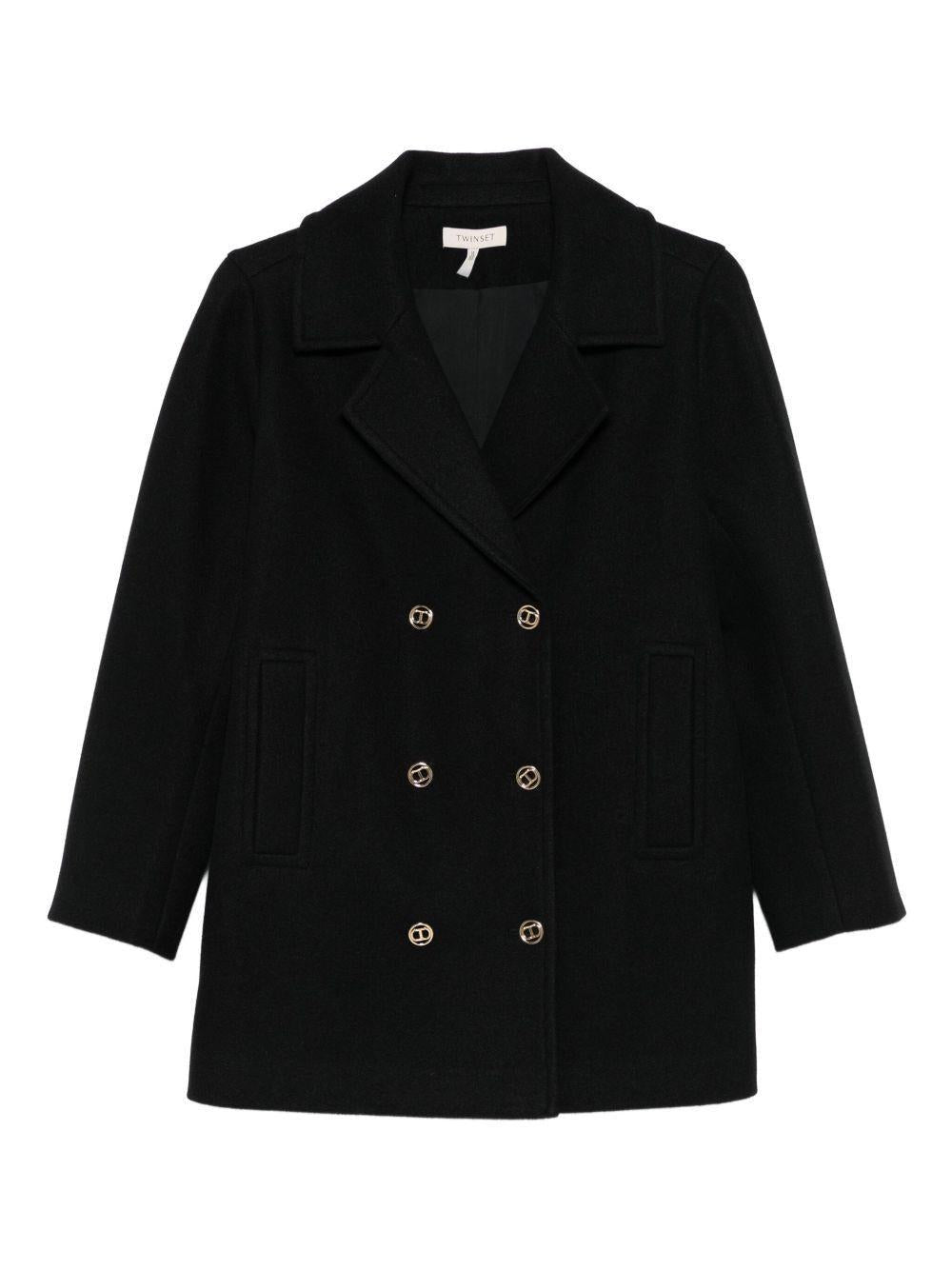 cappotto con bottoni logati 252GJ2141 00006 TWINSET GIRL 