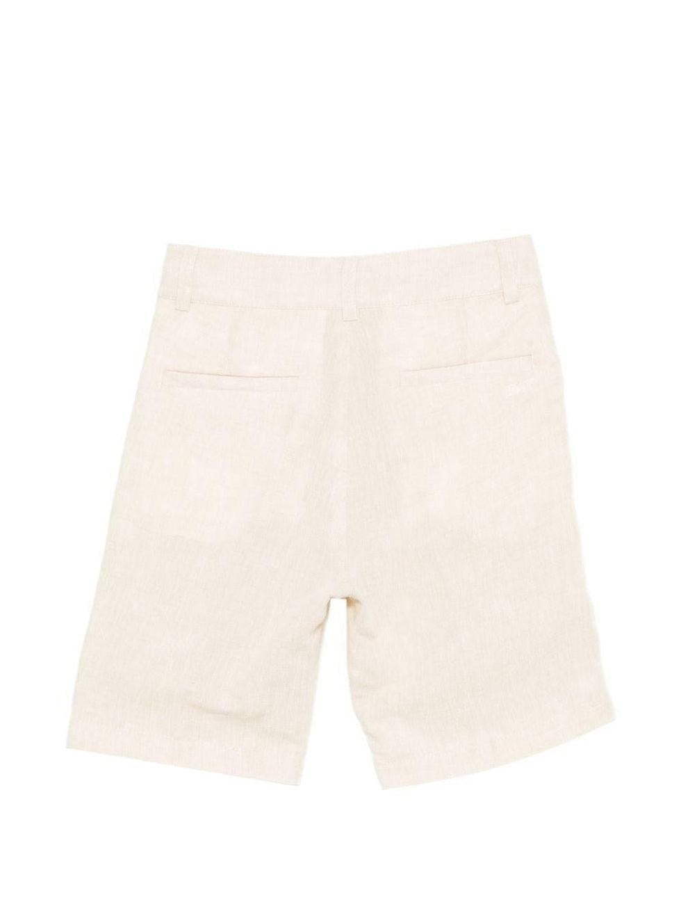 shorts con logo retro FY6P99 I0318 109 BEIGE FAY 