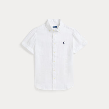 camicia in lino maniche corte 211-973366 002 RALPH LAUREN POLO 