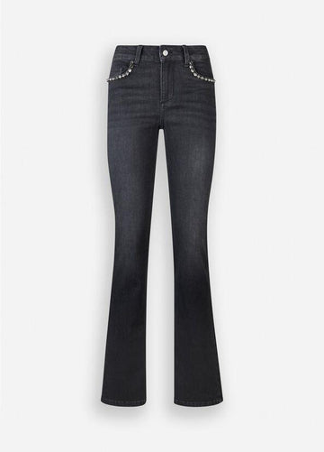 jeans slim con strass UF5016D4797 87462 LIU JO DENIM 