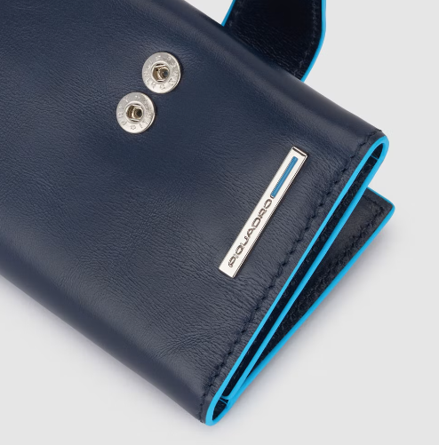 Portafoglio tascabile portamonete PU5957B2R BLU2 PIQUADRO 