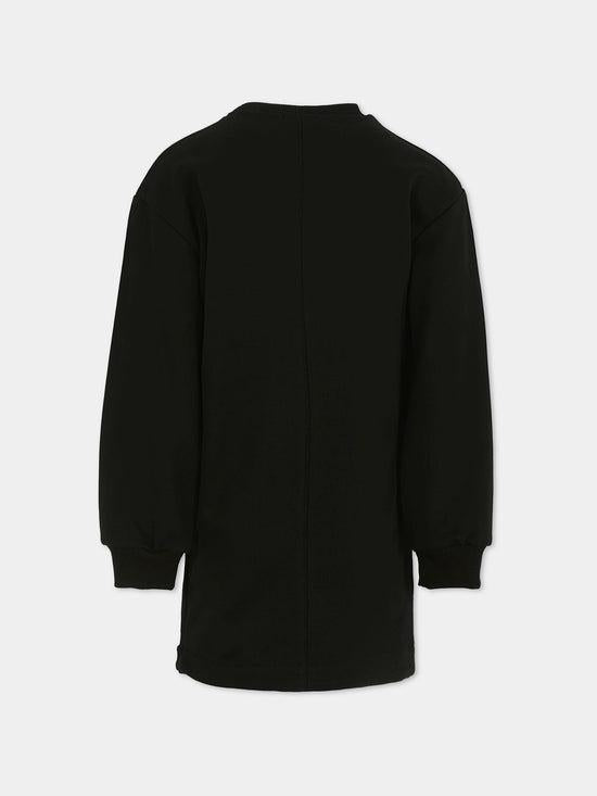 abito felpa con logo in tono KFAB030 FE014 N000 PINKO 