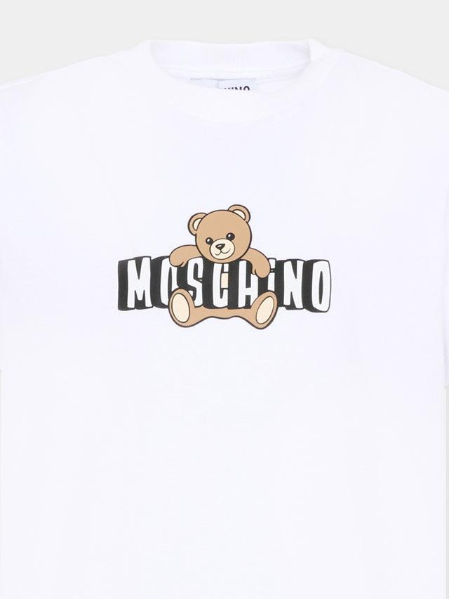 t-shirt orsetto HZM058 LAA03 10101 MOSCHINO KIDS 