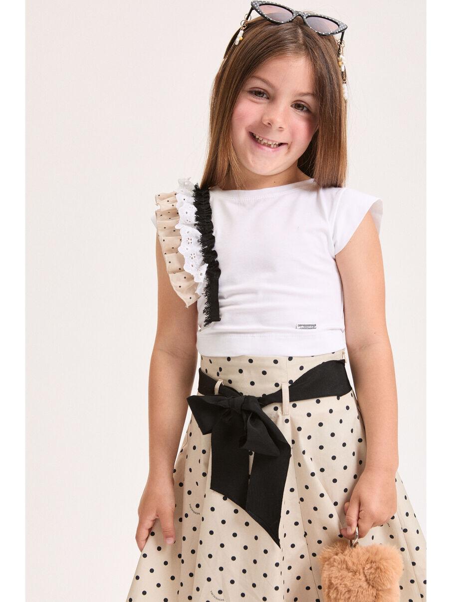 completo coordinato top e gonna 11G504 7600 0350 MONNALISA 