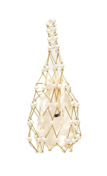 borsa acate con perle ACATE 710S6 PERLA-ORO ODI' ODI' 