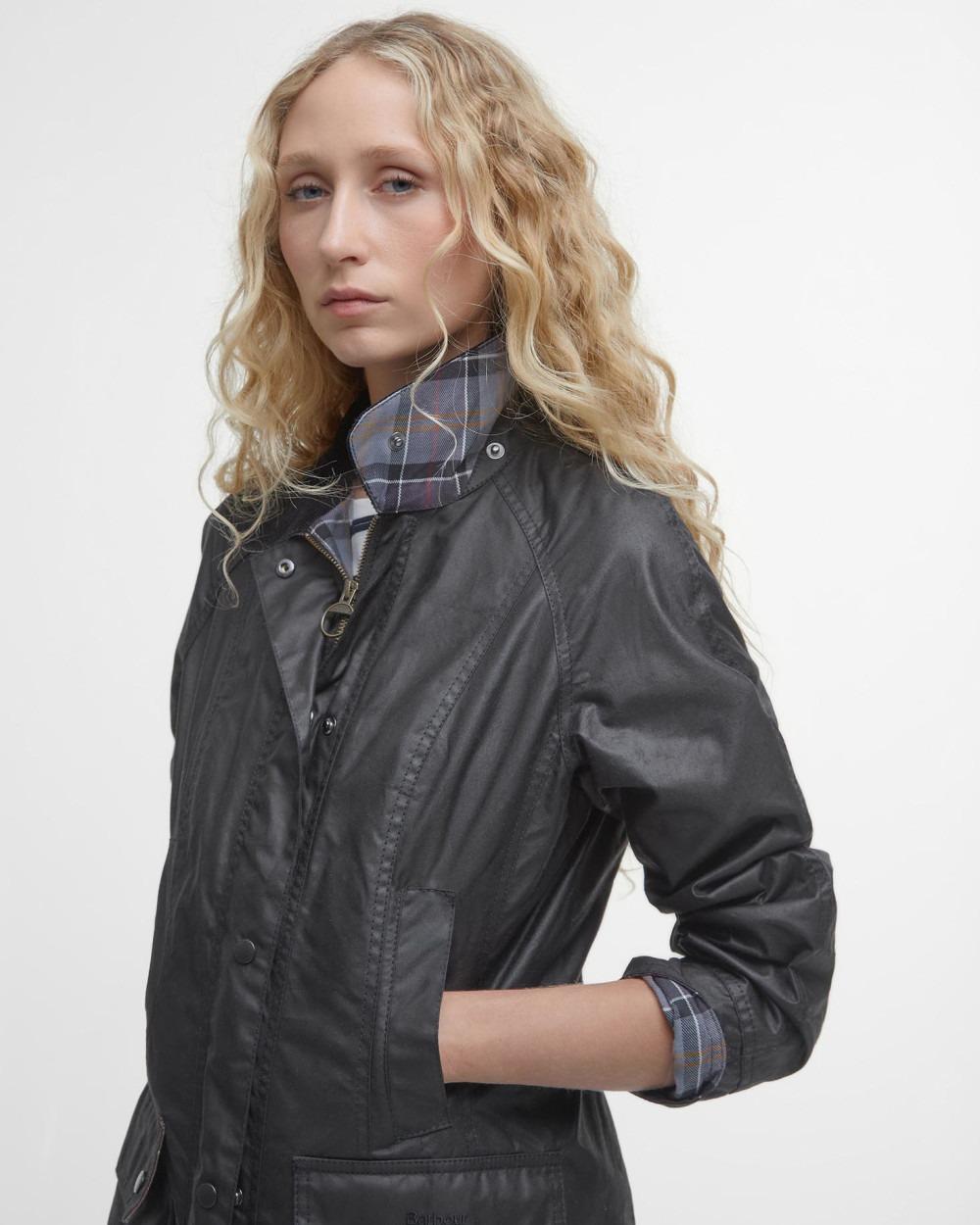 giacca cerata beadnell LWX0667 LWX BK11 BARBOUR 