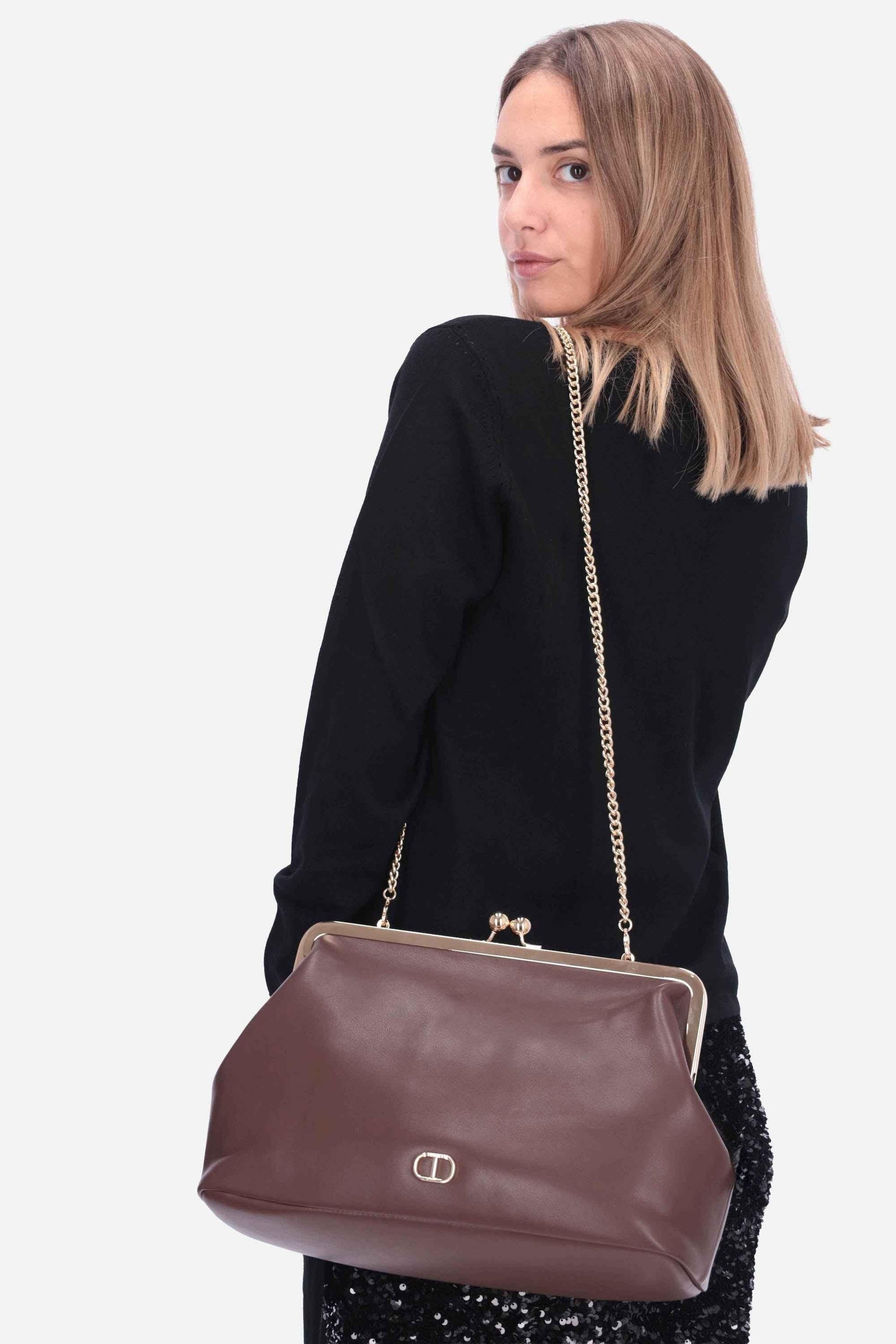 Borsa a tracolla ovale 252TD8330 11054 TWINSET 