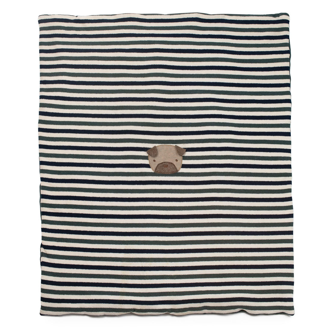 coperta a righe bicolor C62458 VERDLU/BLU COCCODE' 