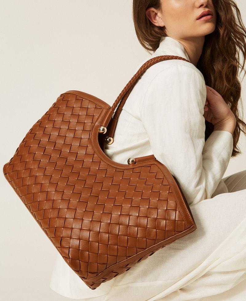 borsa shopper intrecciata 261TB7300 00057 TWINSET 