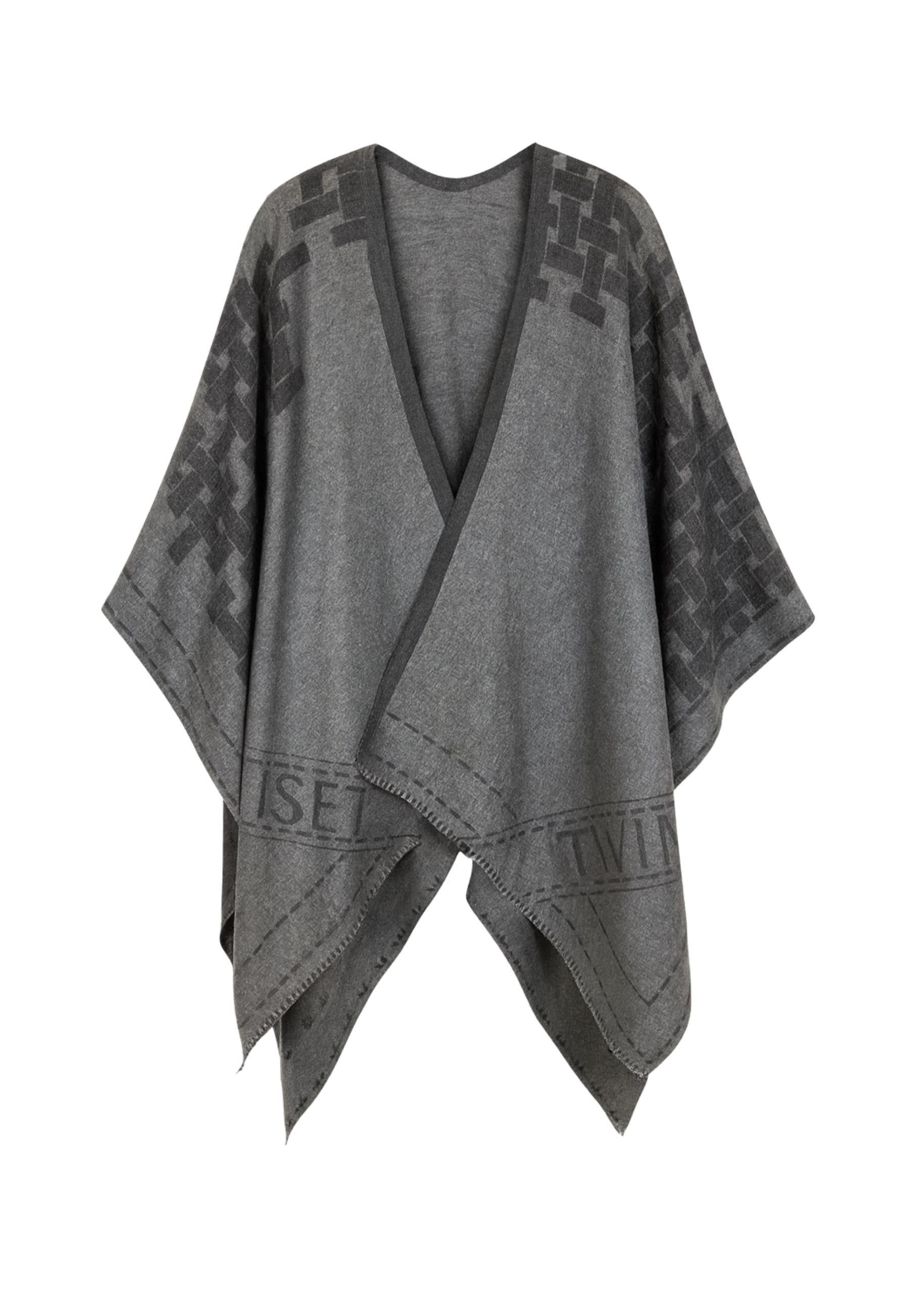 poncho ampio a fantasia 252TO5570 12838 TWINSET 