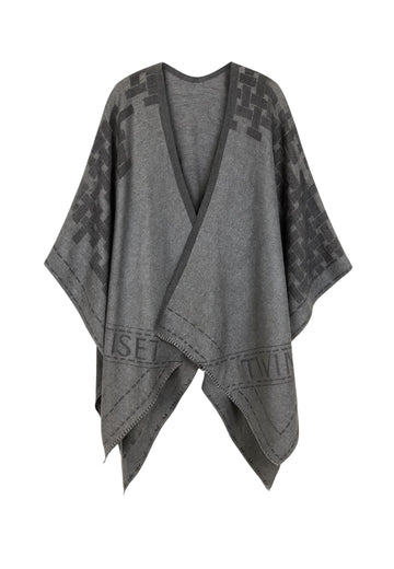 poncho ampio a fantasia 252TO5570 12838 TWINSET 