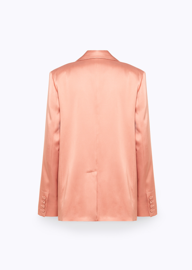 giacca over in raso RA6156T448A 61220 Blugirl 