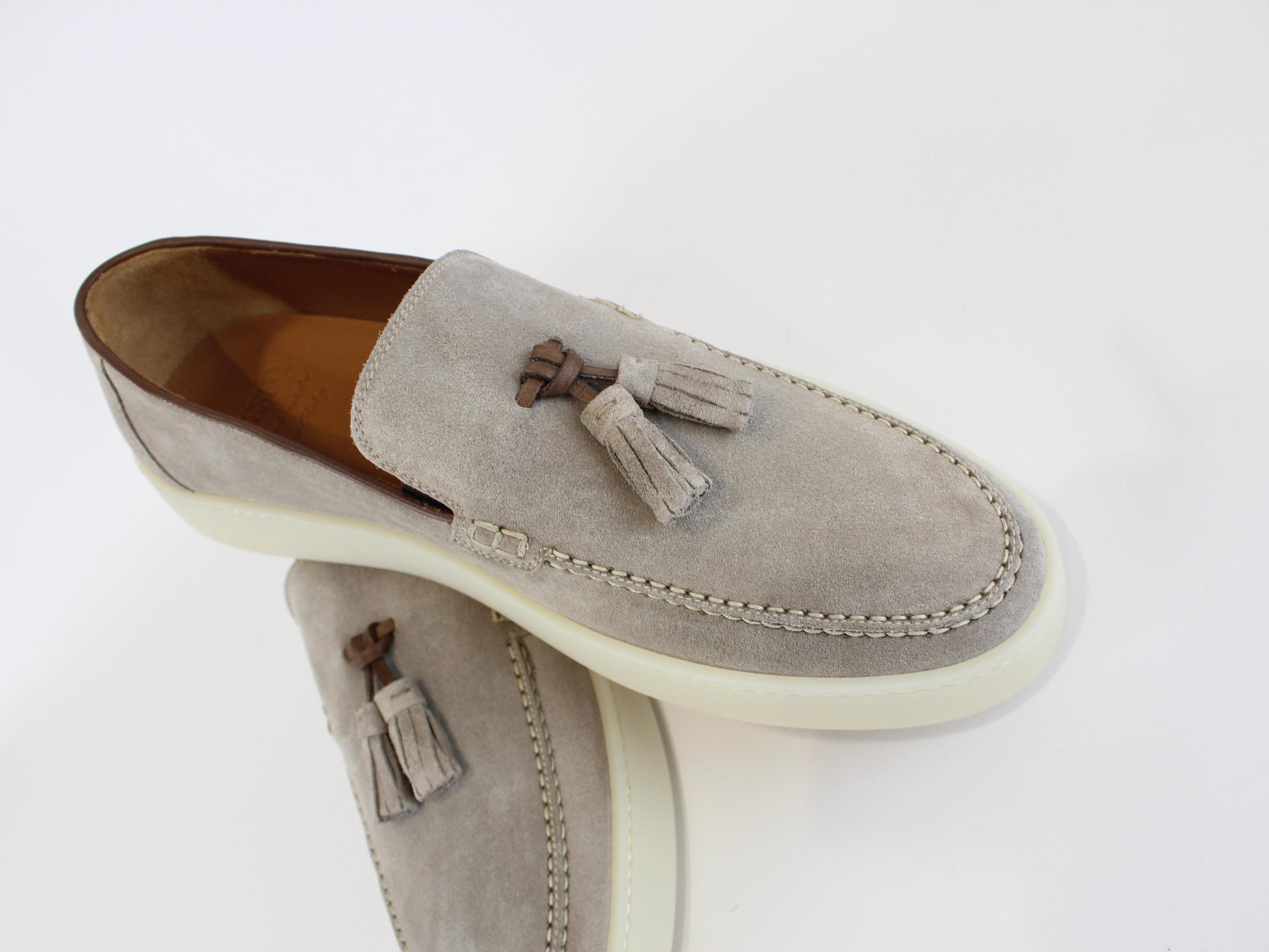 mocassino con applicazione 622CA FLORENCE TAUPE ROSSI 