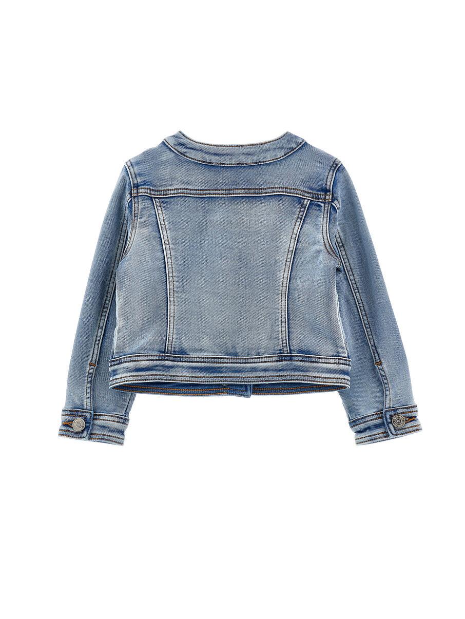 giacca in denim floreale 19G102 7015 055B MONNALISA 
