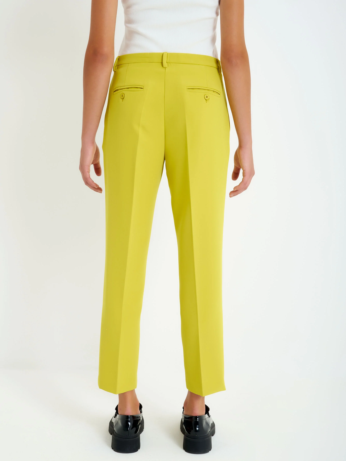 Pantalone slim verde olio TZ0088 OLIO VICOLO 