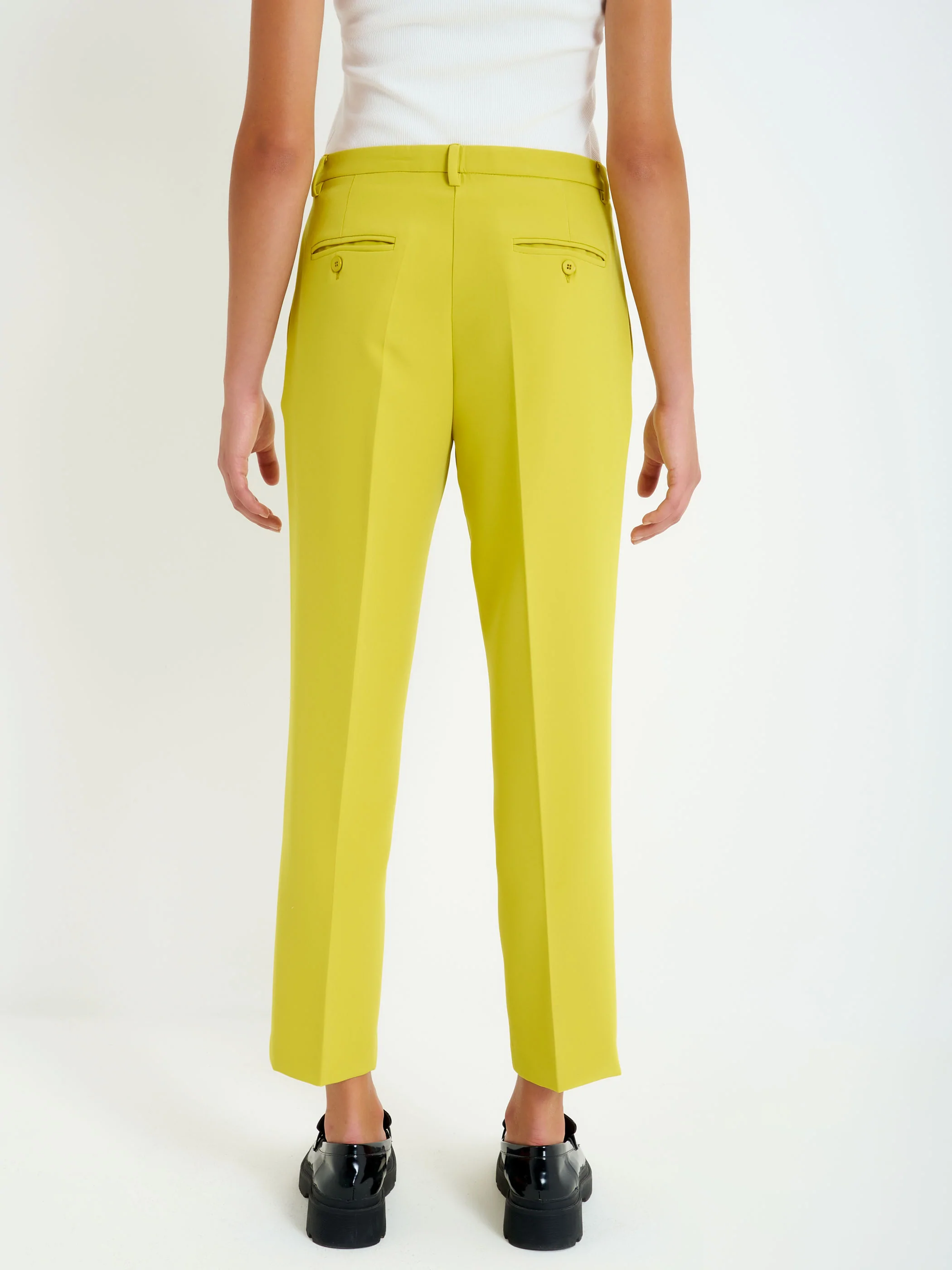 Pantalone slim verde olio TZ0088 OLIO VICOLO 