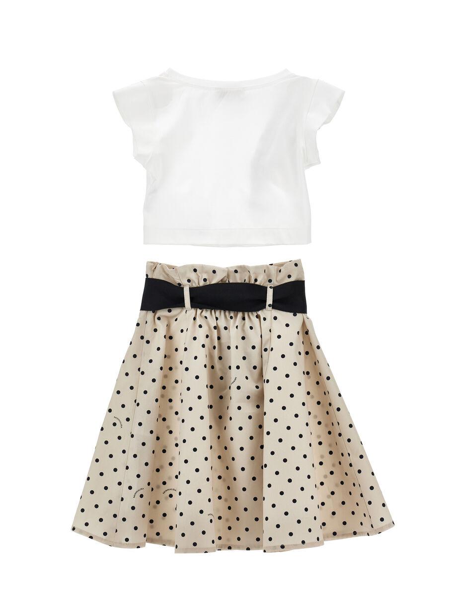 completo coordinato top e gonna 11G504 7600 0350 MONNALISA 