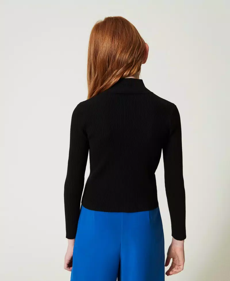 lupetto a costine 242GJ3190 00006 TWINSET GIRL 