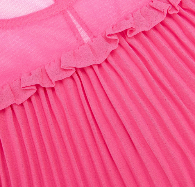 abito chiffon rosa 737M-P PINK CHIFFON SELF-PORTRAIT 