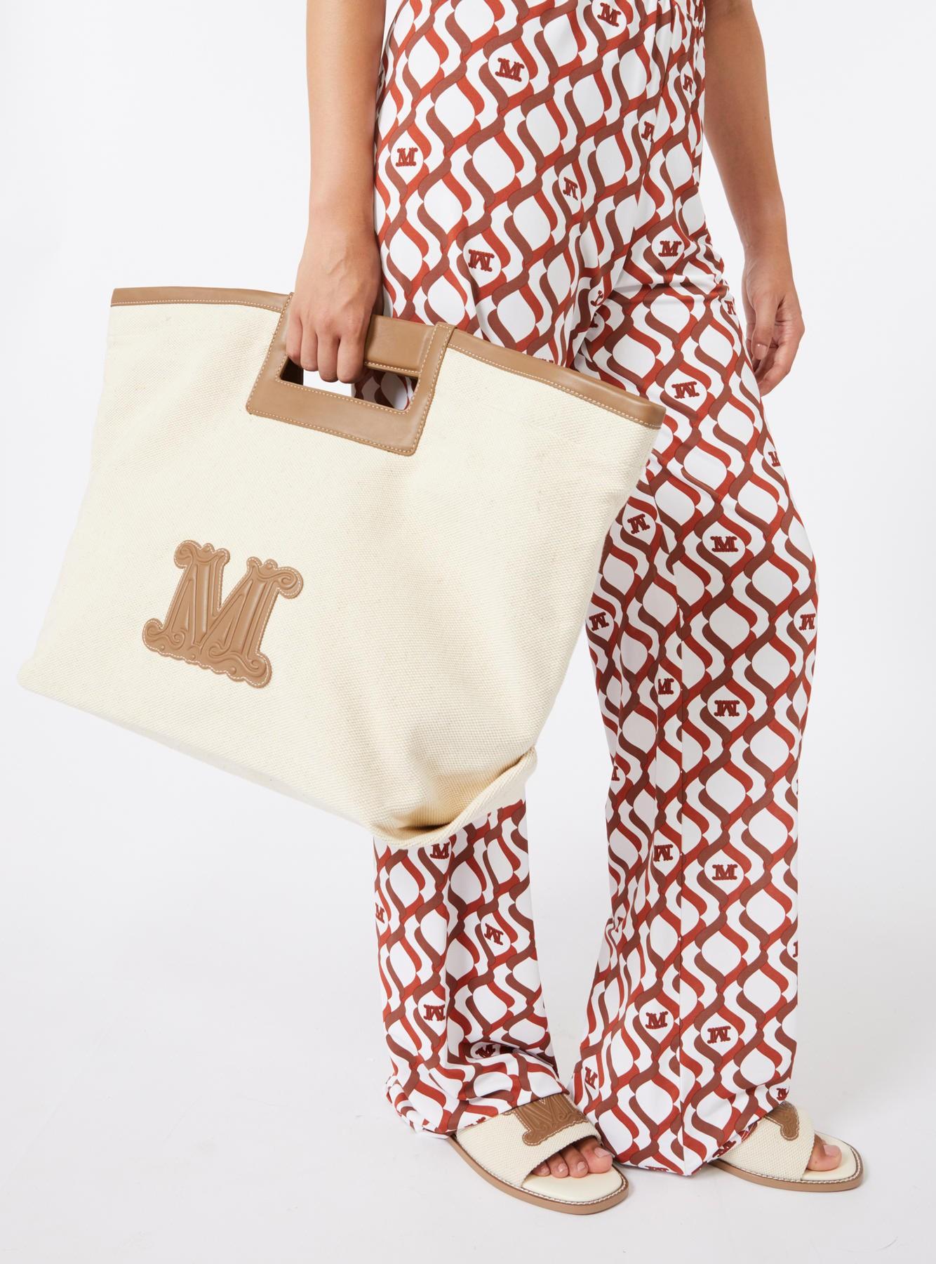 borsa in canvas BCHECRU 001 MAXMARABEACHWEAR 