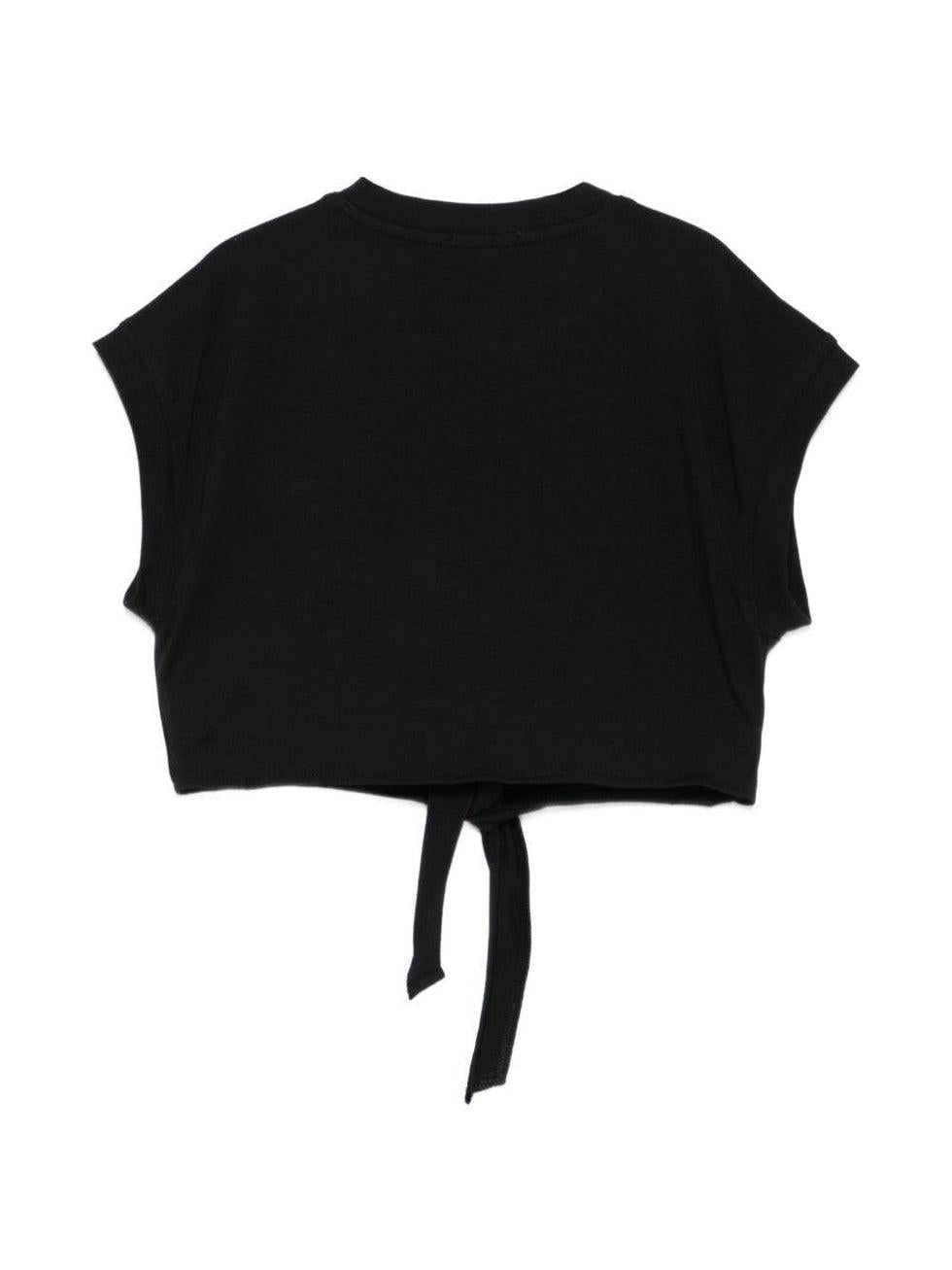 t-shirt con nodo e logo KFTS042 CJEO17 D852 PINKO 